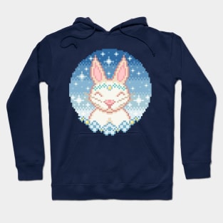 Kawaii bunny pixel art Hoodie